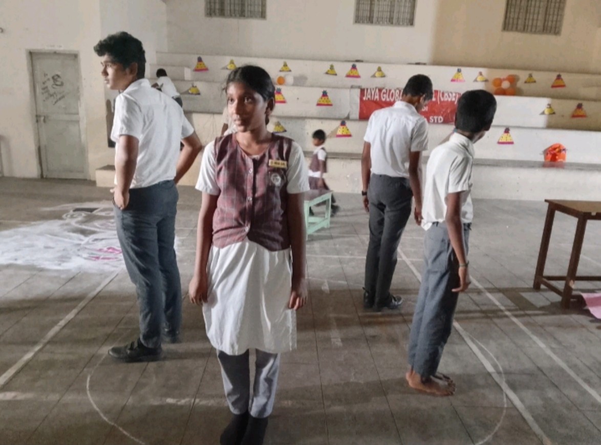 Senior students participating in activity